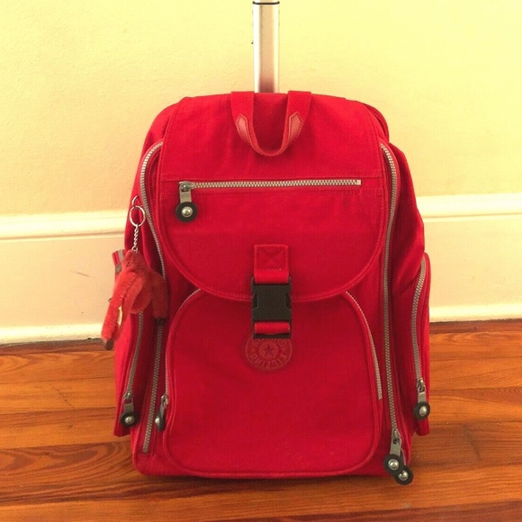 Kipling Alcatraz II Rolling Backpack Red